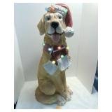 Golden Retriever Lighted Christmas, 30" T