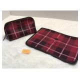 Kate Spade Ella Plaid Travel Pouches