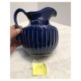 McCoy pottery Cobalt Blue Pitcher 7514 7"