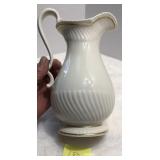 Lenox 9.5" Cream & gold Pitcher Vase