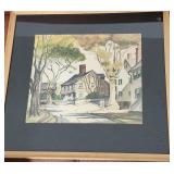 Barbara Carter Watercolor in frame