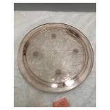 Depression Glass Jeanetta Pink Plate 10"