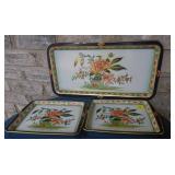 Daher England Decorated Trays 3pc