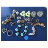 Vtg Jewelry Brooches Clip Ons Trifari Kremetz