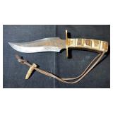 Colt Damascus Bowie Fixed Blade Knife
