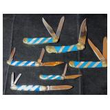 (6) Silverhorse Stoneworks Collector Knives