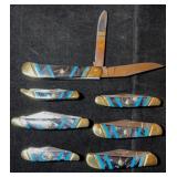 (7) Silverhorse Stoneworks Collector Knives