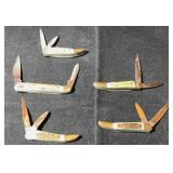 (5) Miller Bros German Rostfrei Collector Knives