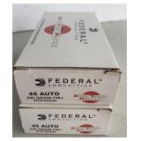 Fed. 45 auto 230gr FMJ (100rds)
