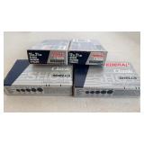 (4boxes) Federal 12ga 2 3/4in 00Buck 9pellet