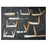 (9) Ocoee River & Steel warrior Collector Knives