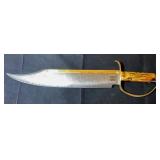 Rough-Rider Damascus Bowie Knife