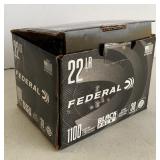 Federal 22LR 38gr CPHP 1260 FPS (approx 1100)