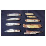 (9) Collector Pocketknives (Ocoee River, Steel