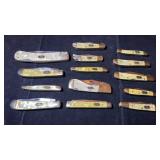 (14) Steel warrior collector Pocketknives