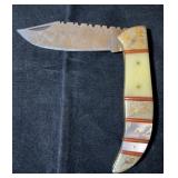 Damascus Folding Blade Knife
