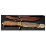 Damascus Blade Bowie Knife