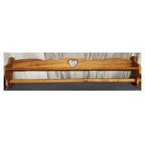 Pine Heart Quilt Rack