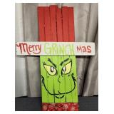 Hand Made Grinch Sign