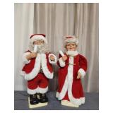 Animated Santa & Mrs. Claus Figures