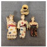 Guatemalan Folk Art Dolls & Nemadji Pottery