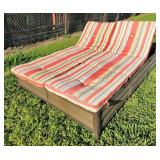 Outdoor Metal Frame Double Lounge Bed