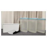 Rubbermaid Cereal Containers, Ice Bin, Scoop