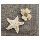 Pendants Star and Flower 2"