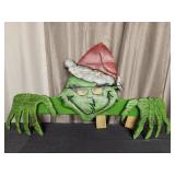 Grinch Yard Decoration over the Fence