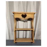 Heart Wooden Shelf