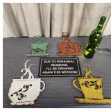 Rustic Coffee Dï¿½cor & Wine Bottle