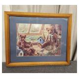 Framed Janet Kruskamp Bear Picture