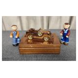 Classic Car Card Box, Handmade Clay Boys