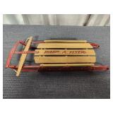 Radio Flyer Decoration Sled