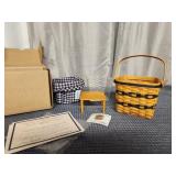 Longaberger JW Miniature Two-Pie Basket