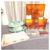 Singer Buttonholer & Sewing Box