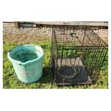 Dog Kennel and Heated Water Bucket