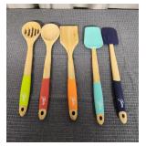 Fiesta Bamboo & Silicone Utensil Set