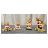 HOMCO Christmas Bear Figurine