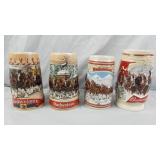 Budweiser Stein's 1986 &1987 Collectors Series