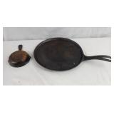 Cast Iron Griddle Pan & Small Lodge Skillet