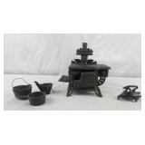 Cast Iron Mini Stove & Accessories