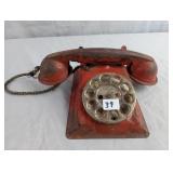 Vintage Tin/Metal Toy Rotary Telephone