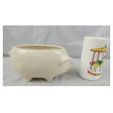 Pig Planter & Flower Cup