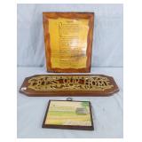 Bless Our Home, Footprints Wall Hangers