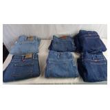7 Pair Of Denim Jeans