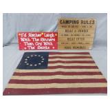Sign's & Flag Place Mat