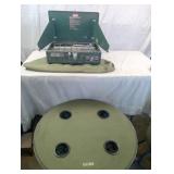 Colman Propane Gas Stove & Folding Table