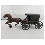 Cast Iron Horse & Buggy
