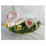 Vintage Ceramic Swan Planter